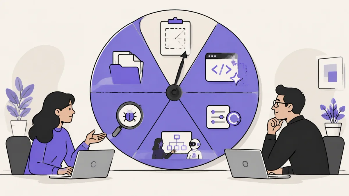 Phased AI-enabled technical interview from problem framing through solution defense