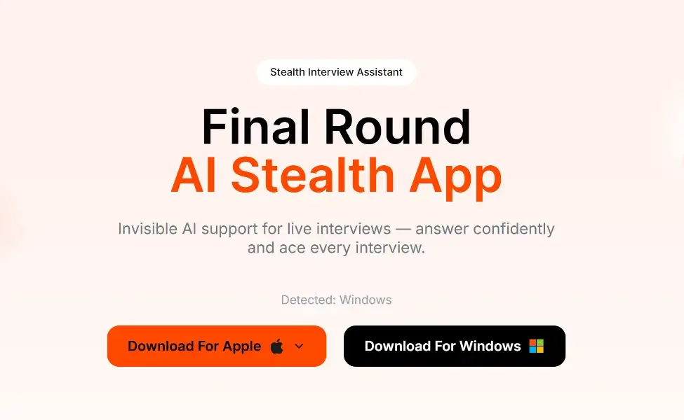 Final Round AI product screenshot