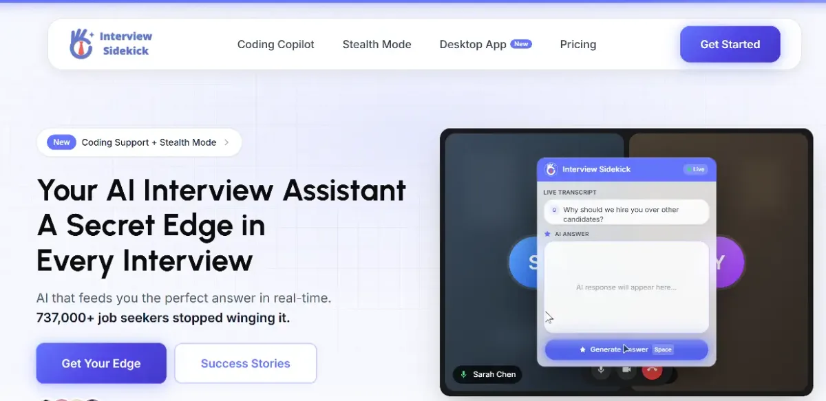 Interview Sidekick product screenshot