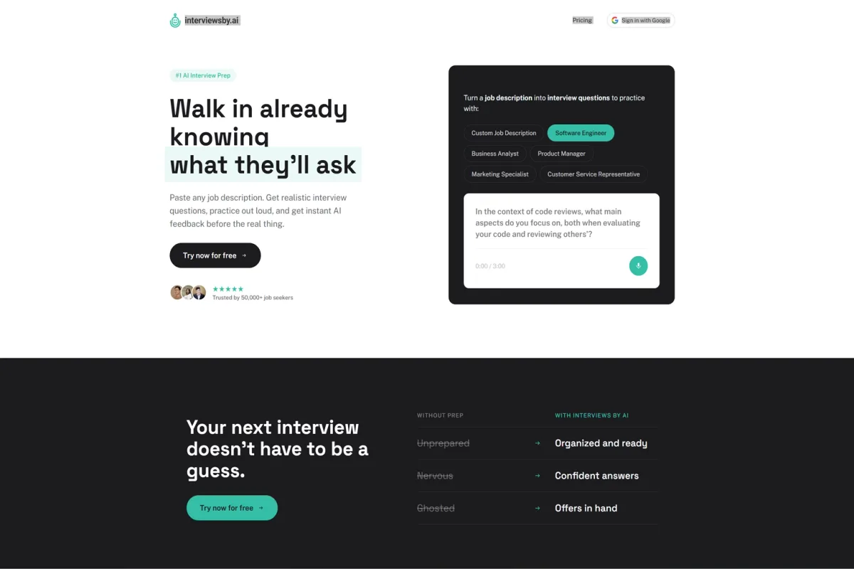 Interviews by AI