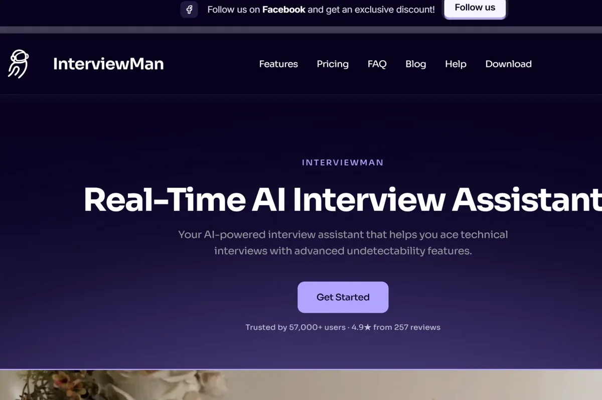 InterviewMan cross-device interview assistant interface