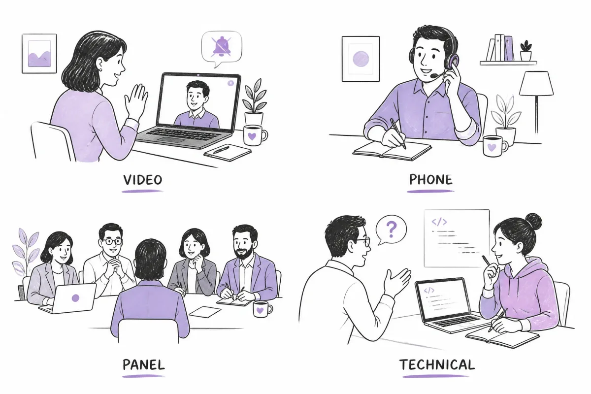 Common mistakes to avoid in video, phone, panel, and technical interviews