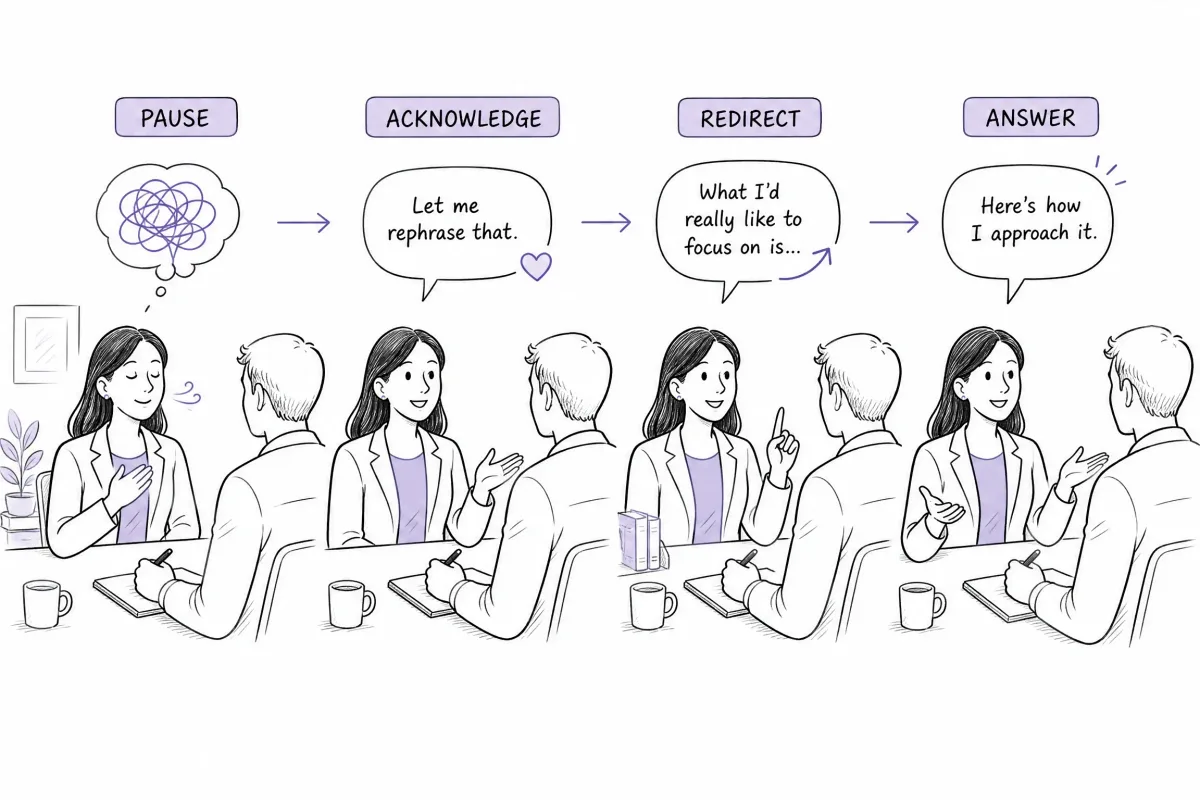 Four-step method to recover from a mistake during a job interview
