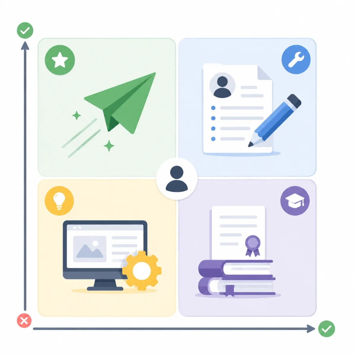 Apply now versus build first decision matrix for entry-level job seekers