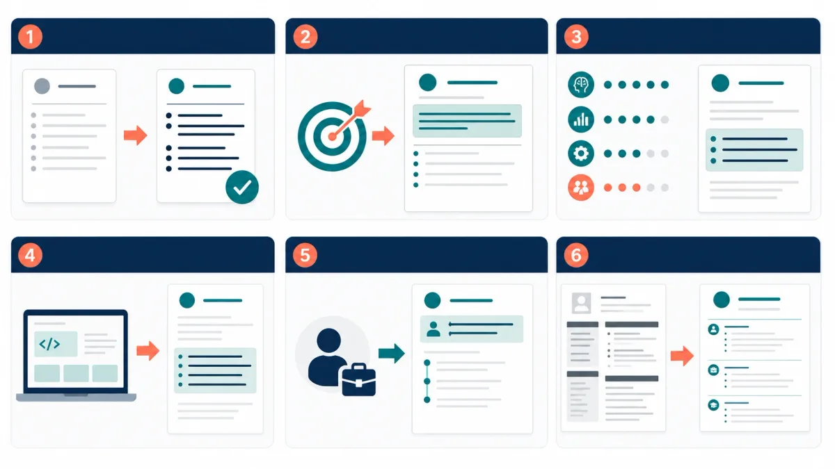 Six common resume improvement scenarios