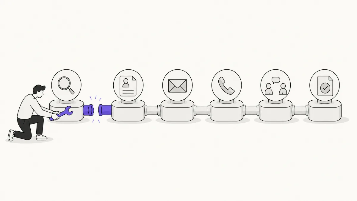 Repairing the earliest failing stage in a job search pipeline