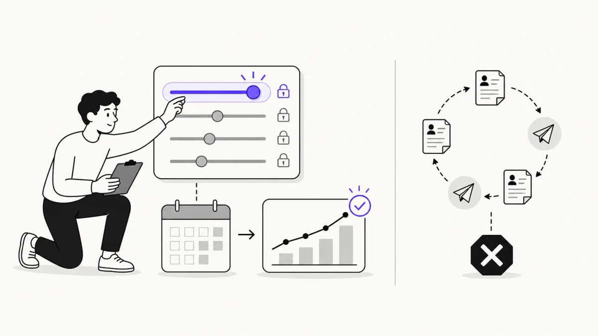 Testing one job search variable and stopping tactics that show no signal