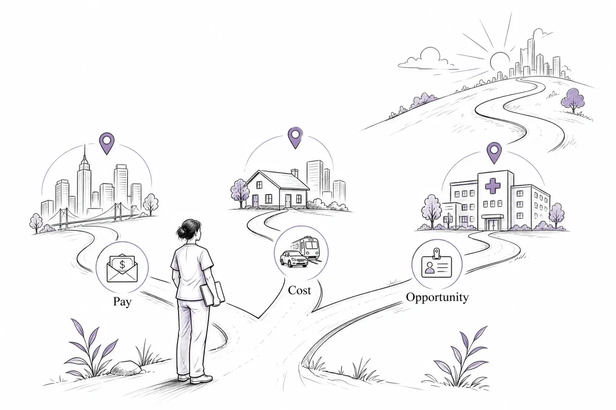 Rad tech weighing salary, living costs and career opportunities when comparing locations