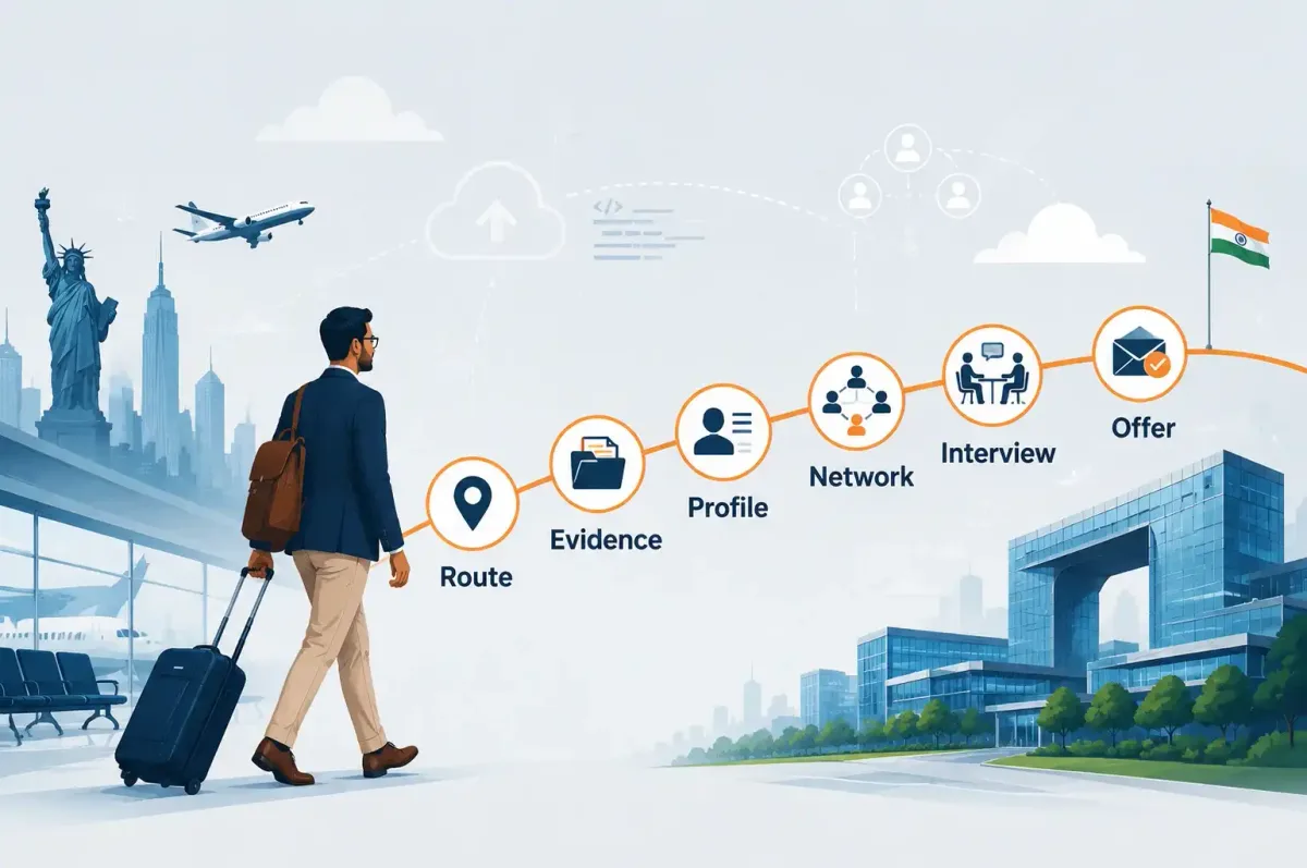 Roadmap connecting a returning NRI technology professional’s overseas experience with job opportunities in India