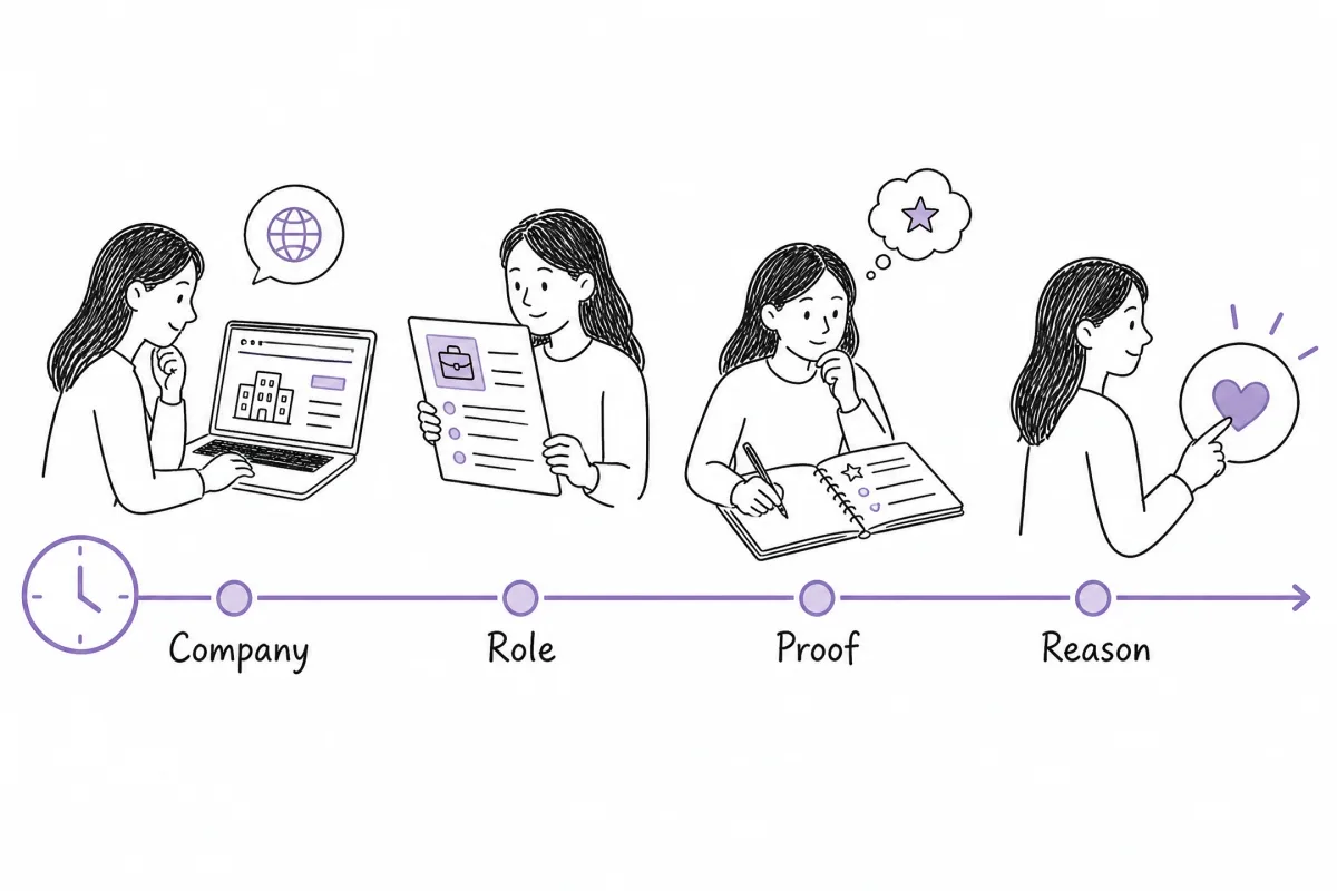 Ten-minute company research roadmap for preparing a specific interview answer
